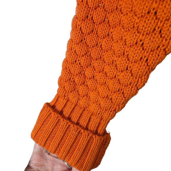 Alp N Rock Selena II Crew Neck Sweater Tangerine Orange Fair Isle Winter Ski XL - Picture 6 of 10